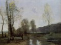 Canal à Picardi plein air romantisme Jean Baptiste Camille Corot